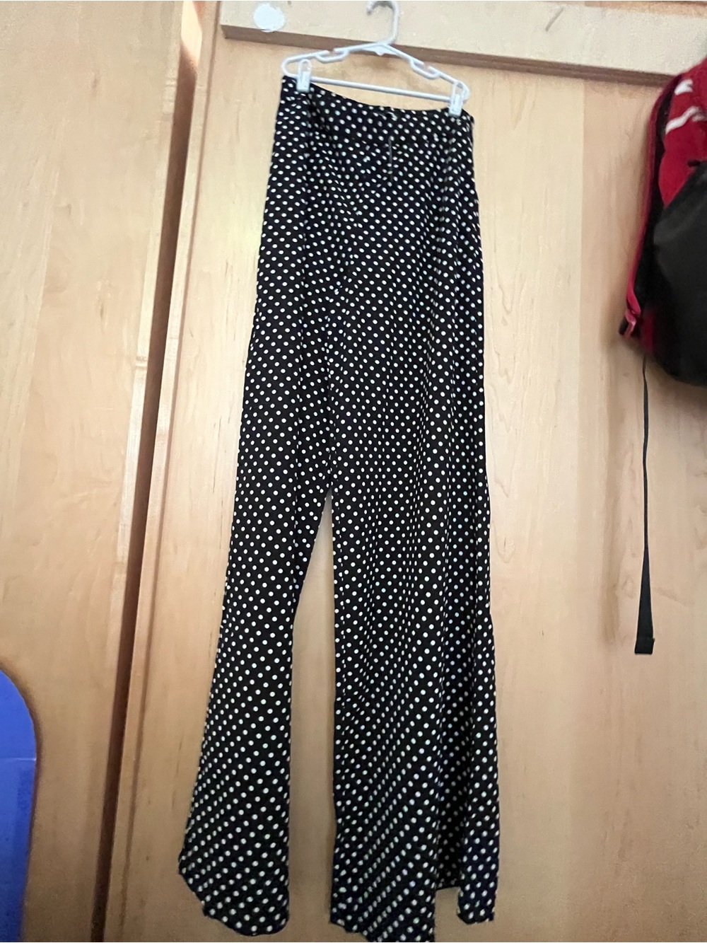 Fashion Nova Black & White Polka Dot Wide Leg Pants